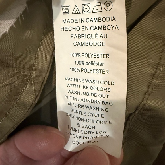 Michael Kors Olive Green Lightweight Hooded Jacket XS - Picture 7 of 7